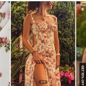 Rosebud Floral Midi Sundress